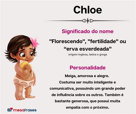 significado do nome chloe|Significado do Nome Chloe • Universo dos Nomes.